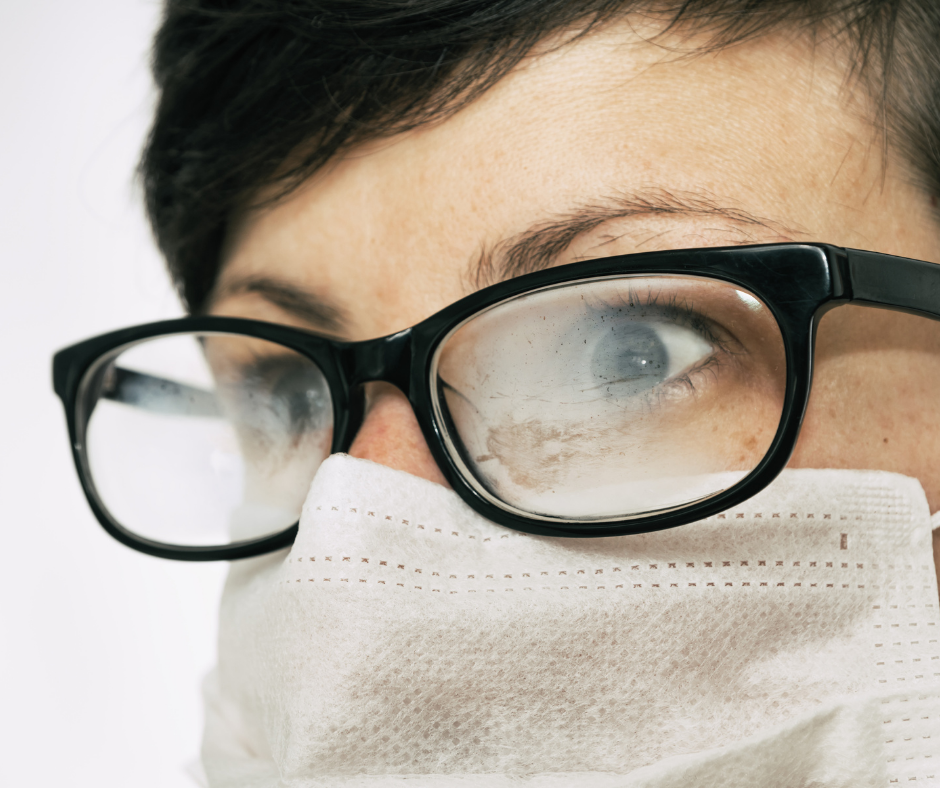How to stop glasses from fogging up while wearing a mask